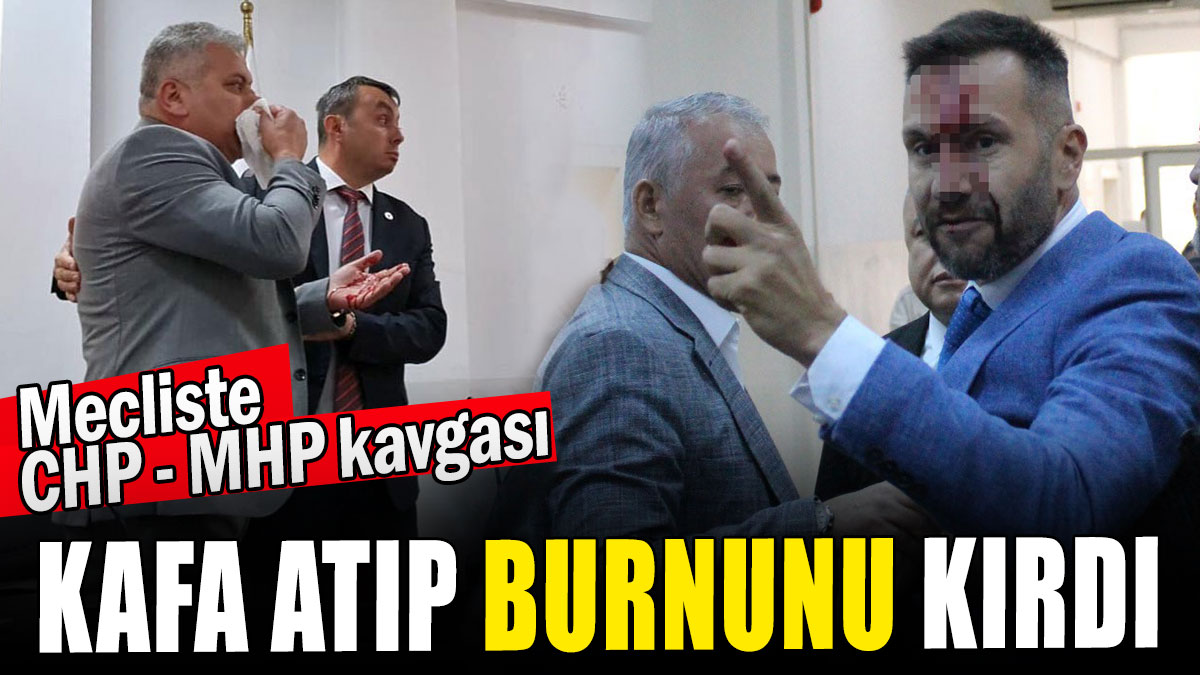 Belediye Meclisinde Chp Mhp Kavgas Kafa At P Burnunu K Rd