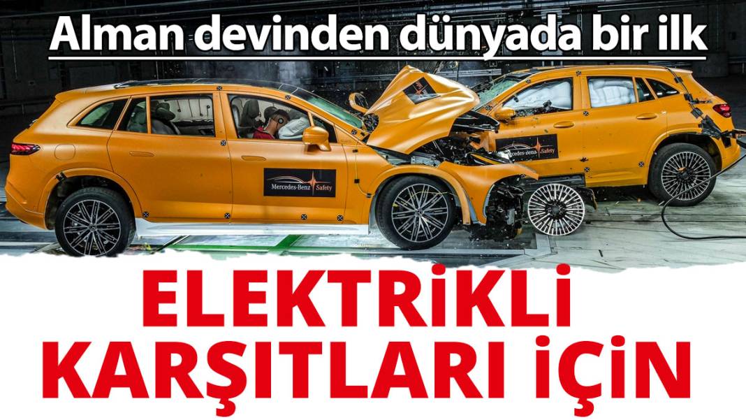 Mercedes'ten dünyada bir ilk: Elektrikli otomobil karşıtları için 1