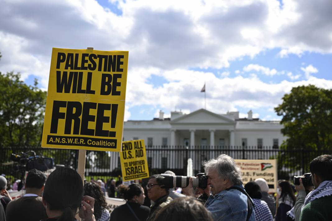 Washington'da Filistin'e destek gösterisi 18