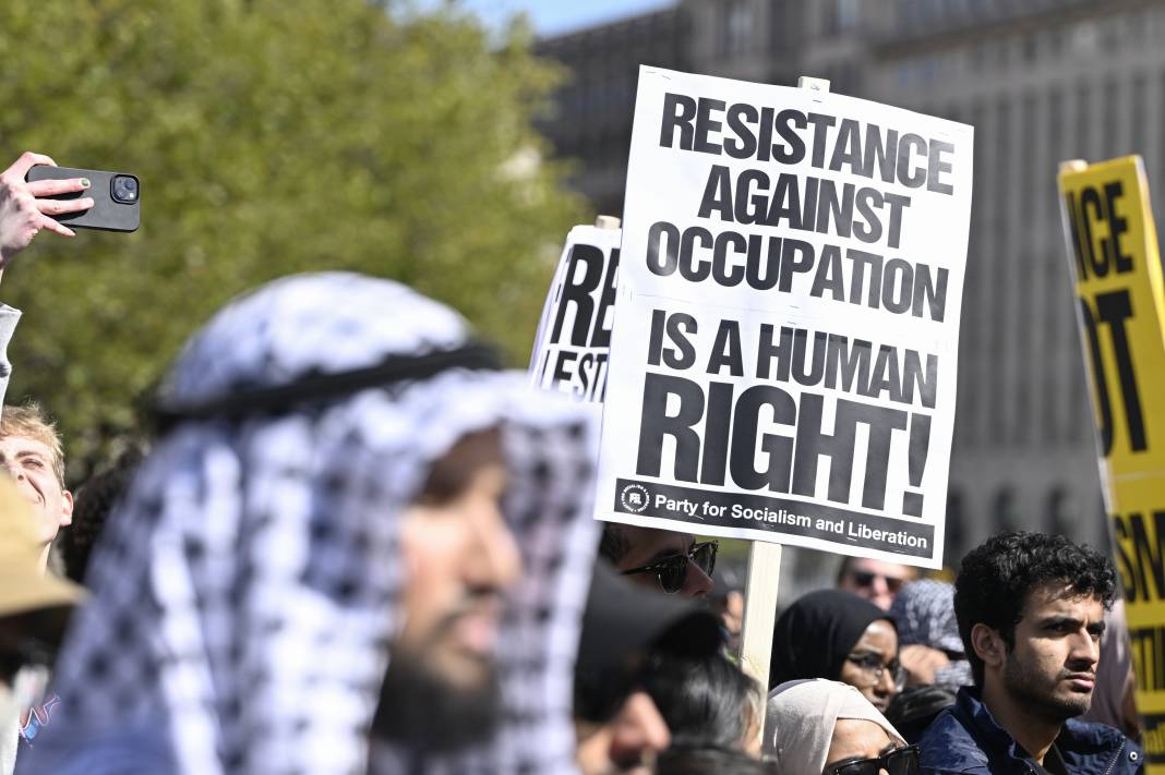 Washington'da Filistin'e destek gösterisi 11