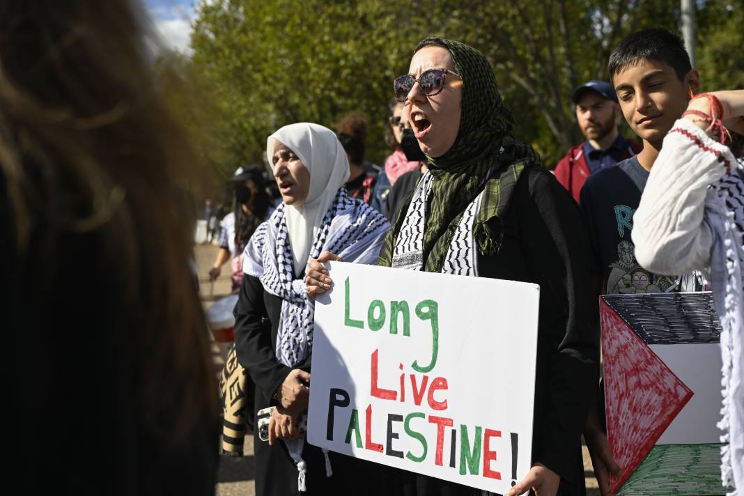 Washington'da Filistin'e destek gösterisi 4