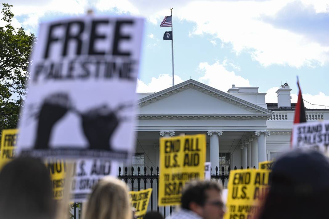 Washington'da Filistin'e destek gösterisi 1