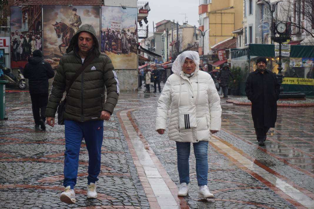 Edirne'de sağanak yağış etkisi sürüyor 5
