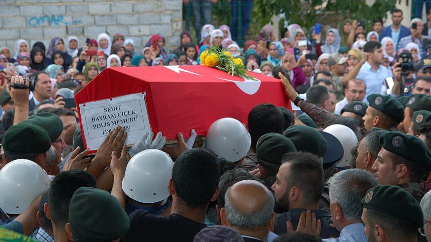 Şehit Çiçek son yolculuğa uğurlandı