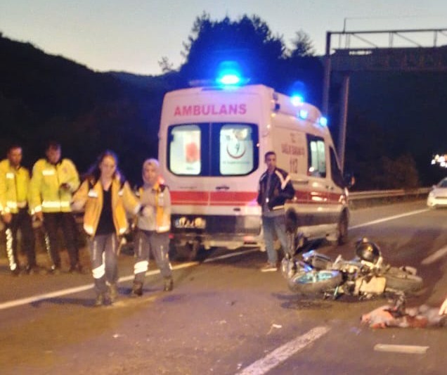 Bilecik'te kaza yapan motosiklet sürücüsü hayatını kaybetti