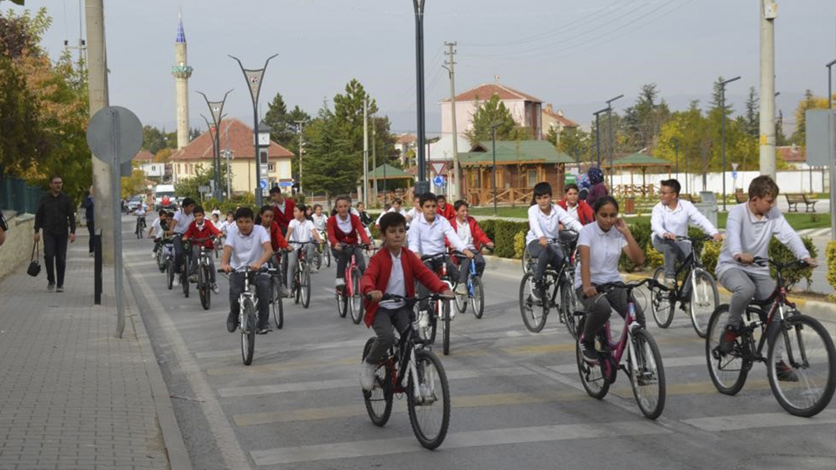 Beylikova'da bisiklet turu