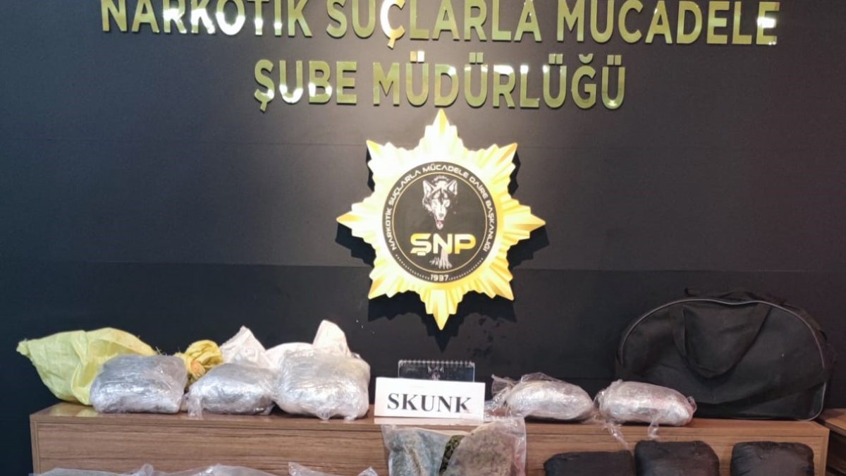 Şanlıurfa'da 15 kilo skunk ele geçirildi