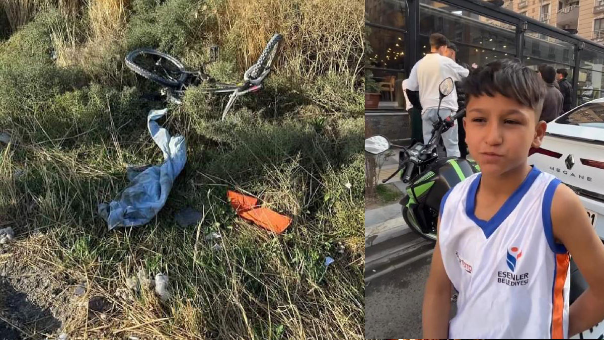 Bisikletiyle tutunduğu traktörün altında kalan çocuk yaşamını yitirdi