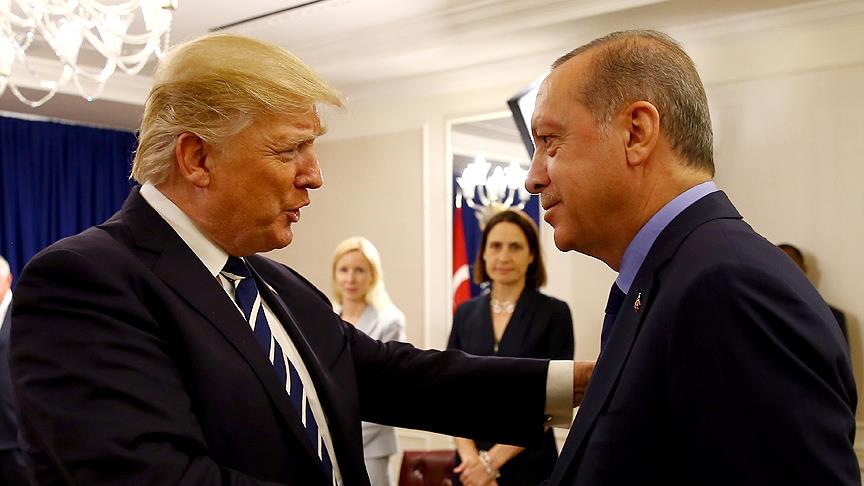 Erdoğan, ABD Başkanı Trump ile görüştü