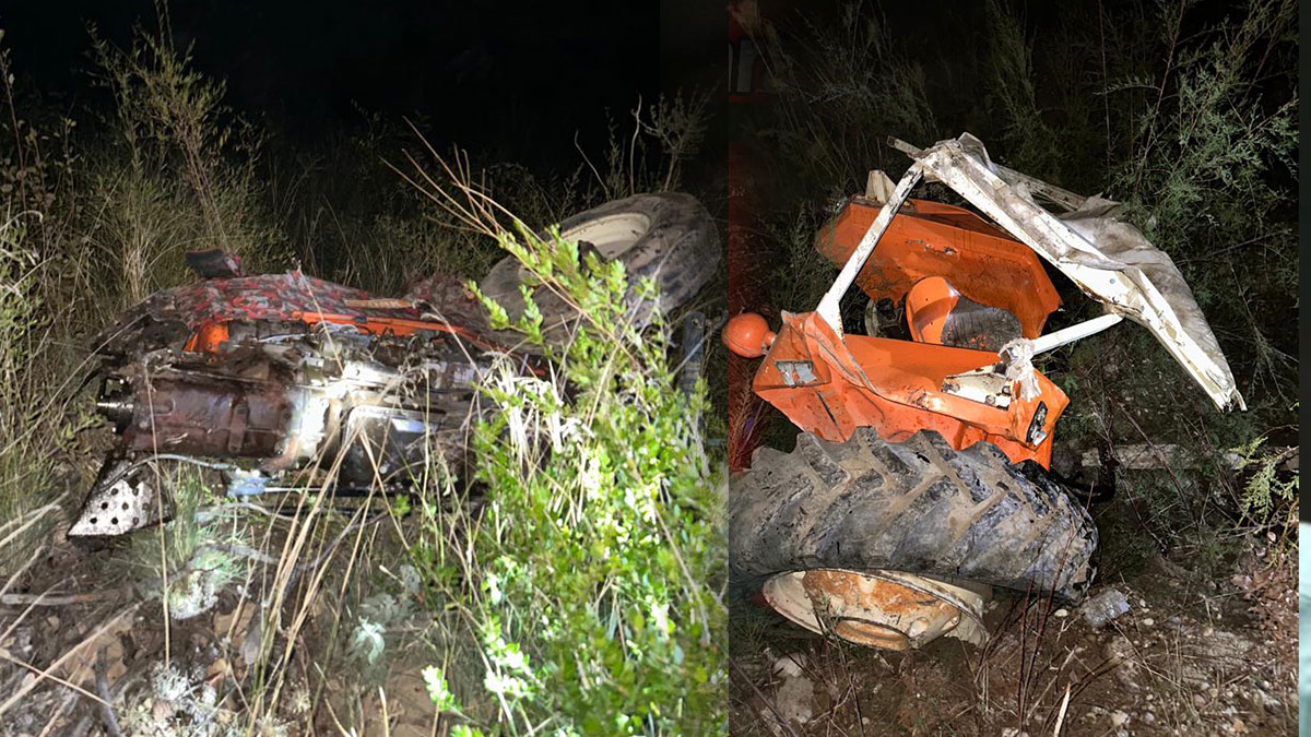 Antalya'da traktör devrildi: 1’i ağır 2 yaralı