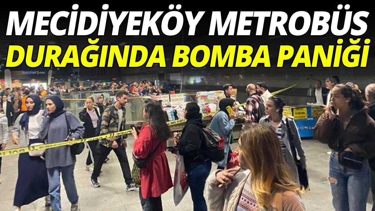 Mecidiyeköy metrobüs durağında bomba paniği