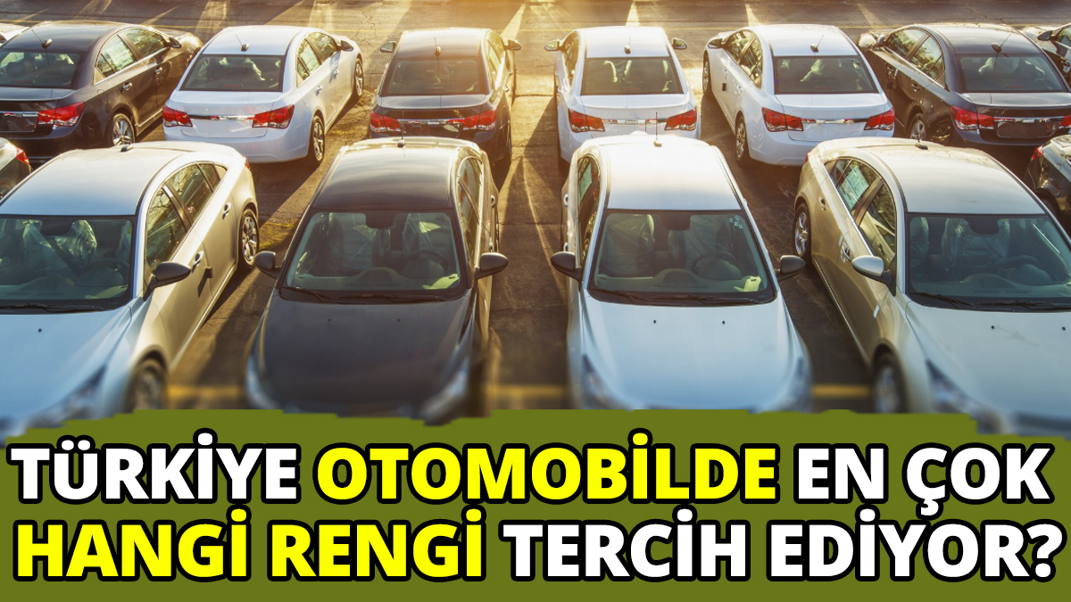 Türkiye otomobilde en çok hangi rengi tercih ediyor?