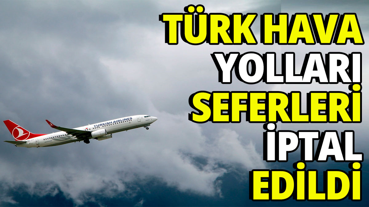 Türk Hava Yolları seferleri iptal edildi
