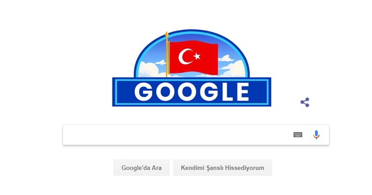Google'dan Cumhuriyet Bayramı'na özel logo
