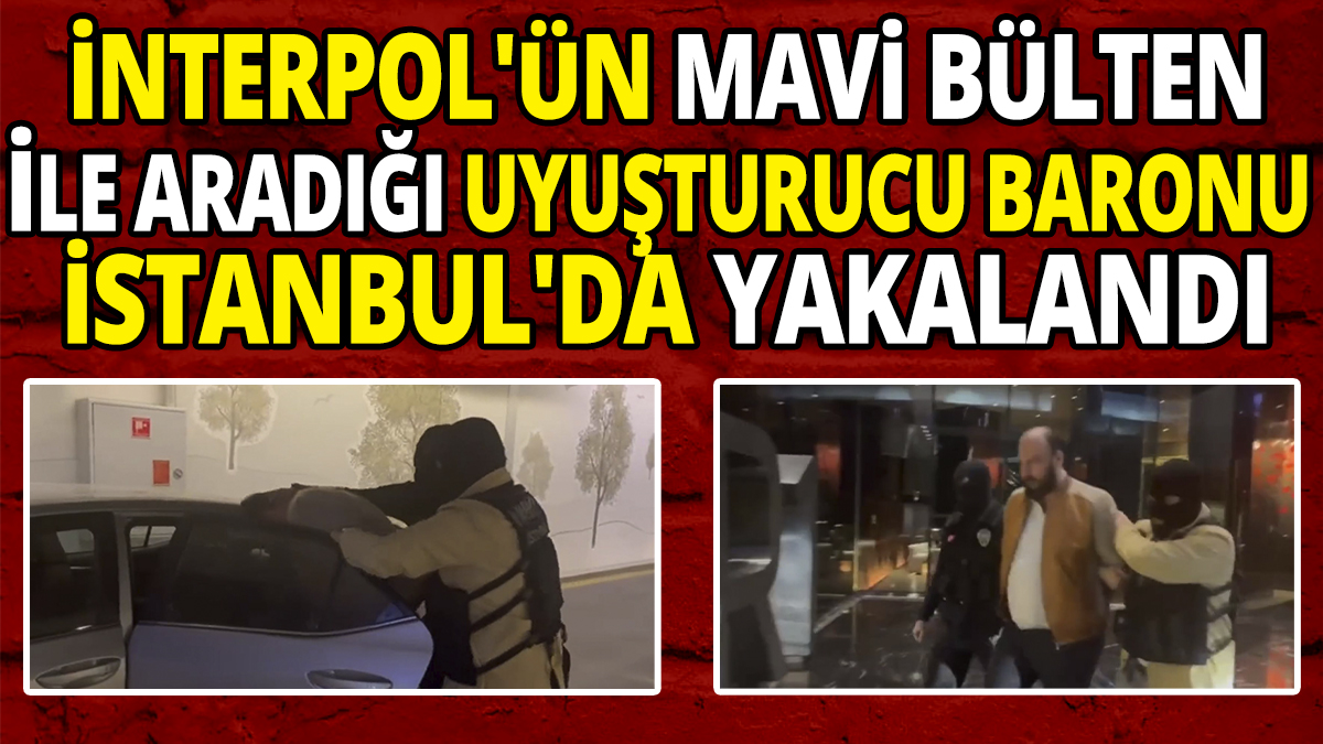 İnterpol'ün Mavi Bülten ile aradığı uyuşturucu baronu İstanbul'da yakalandı