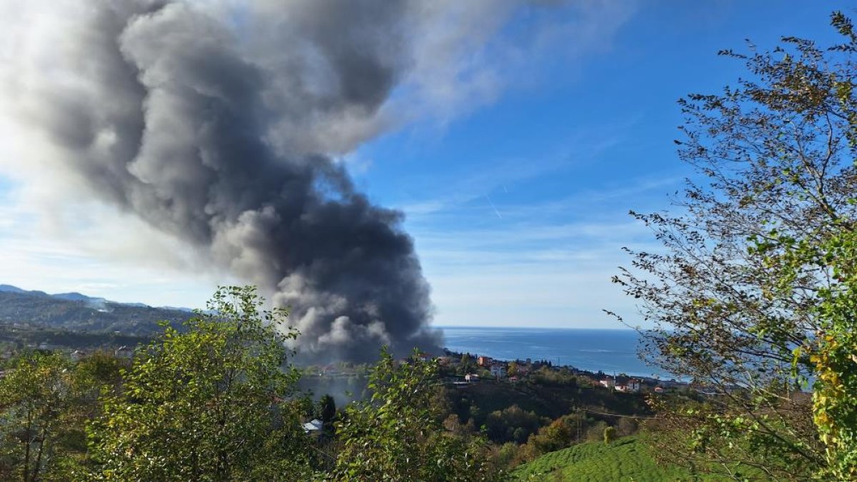 Trabzon'da büyük yangın