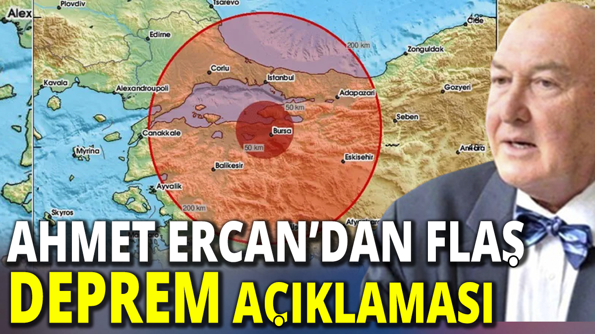 Ahmet Ercan'dan Marmara depremine ilişkin ilk açıklama