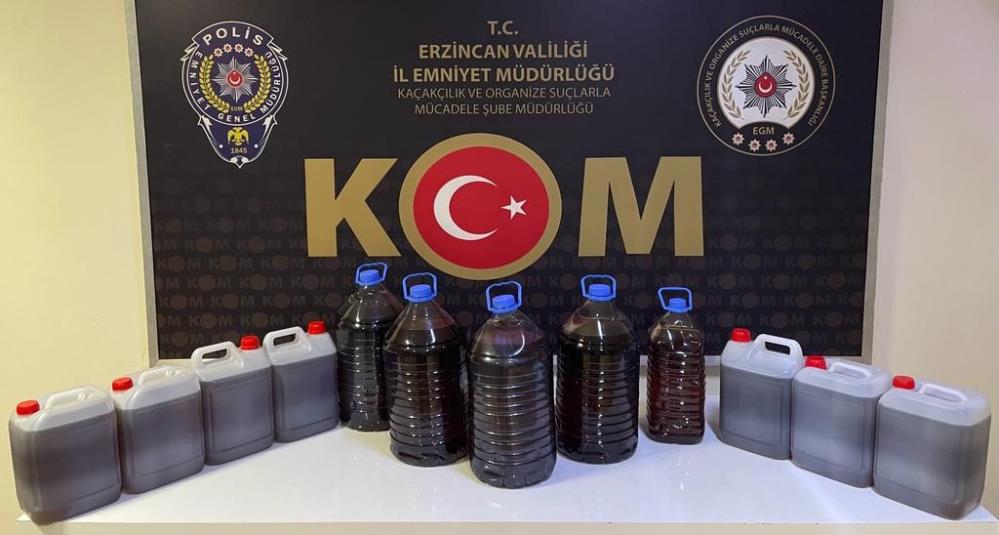 Erzincan'da sahte alkol üretimi operasyonu