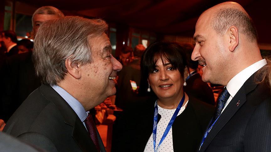 Soylu, Guterres ile görüştü