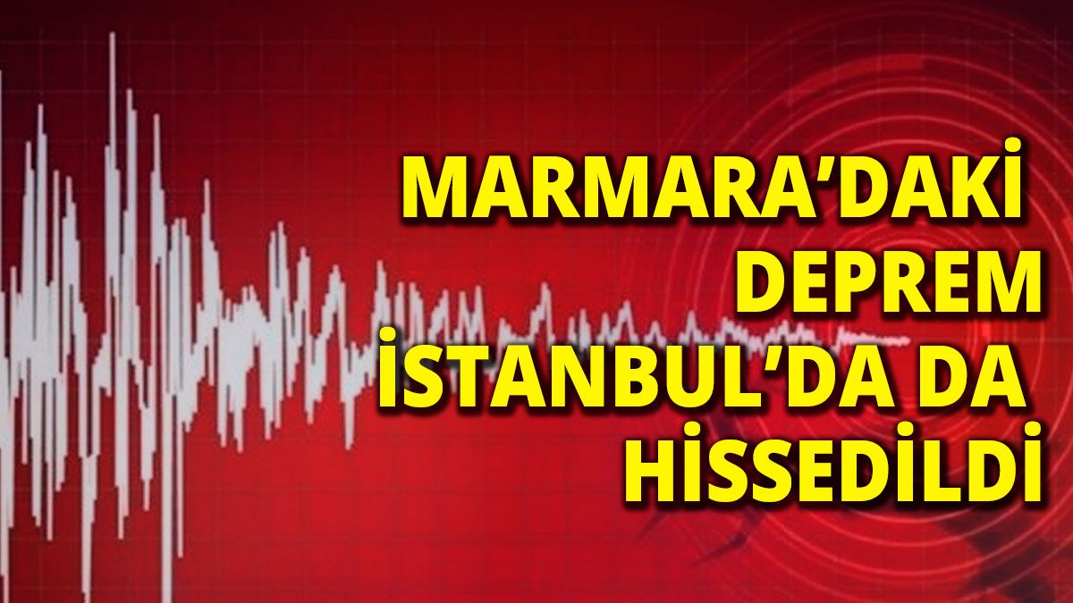 Marmara'daki deprem İstanbul'u da salladı