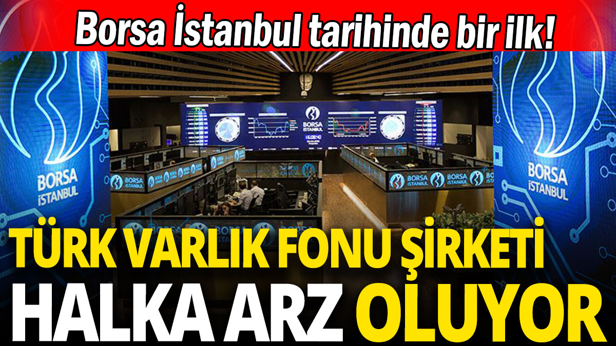 Türk varlık fonu şirketi halka arz oluyor 'Borsa İstanbul tarihinde bir ilk'