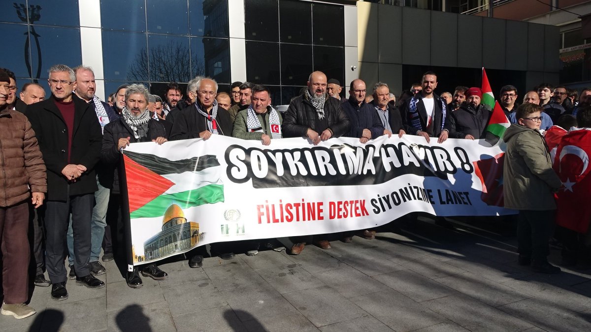 Kütahya’da Filistin’e destek etkinliği gerçekleştirildi