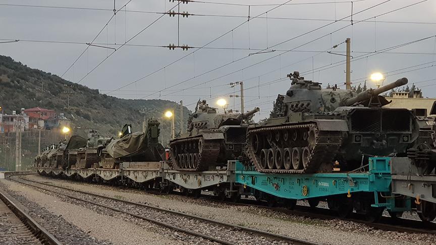 Suriye sınırına askeri sevkiyat