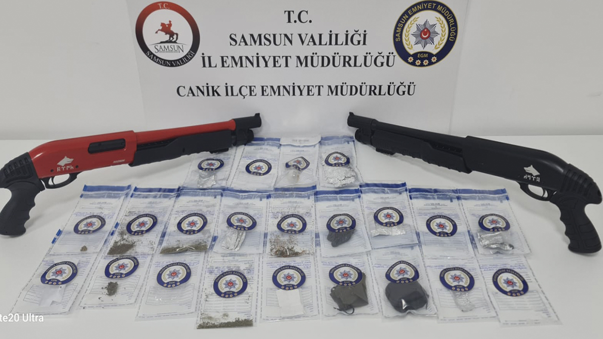 Samsun’da uyuşturucudan 5 kişi gözaltında