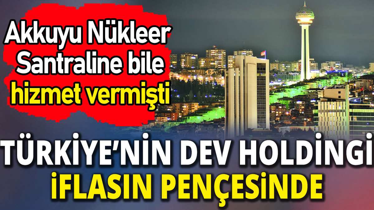 Türkiye'nin dev holdingi iflasın pençesinde 'Akkuyu Nükleer Santraline bile hizmet vermişti'
