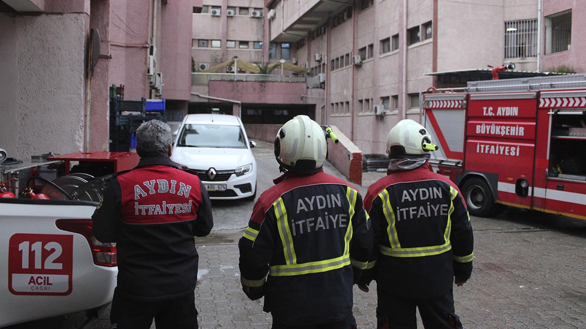 Aydın Devlet Hastanesi'nde yangın
