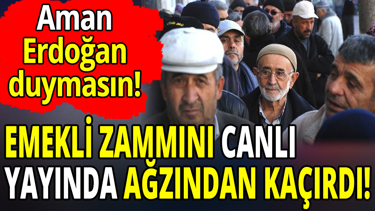 AK Partili isim emekli zammını canlı yayında ağzından kaçırdı 'Aman Erdoğan duymasın'
