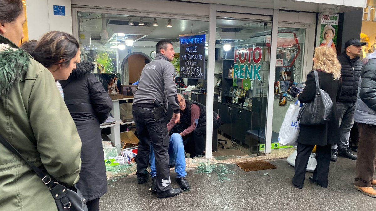 Zonguldak’ta iş yerinin camı patladı ‘1 kişi yaralandı’