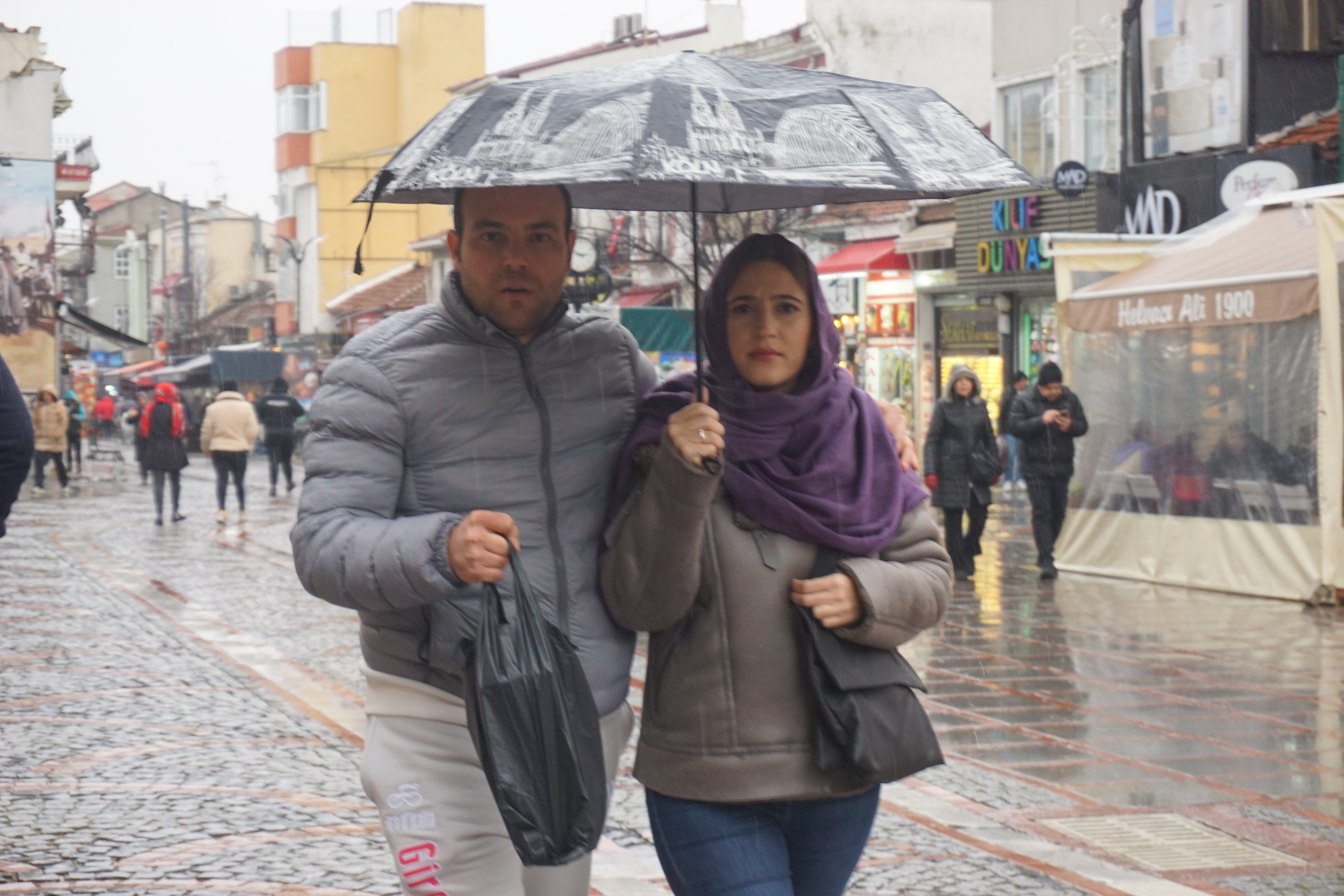 Edirne'de sağanak yağış etkisi sürüyor