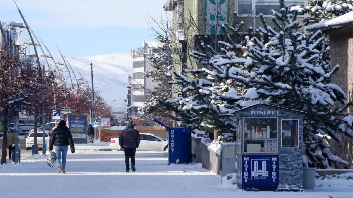 Erzurum'da termometreler rekor kırıyor