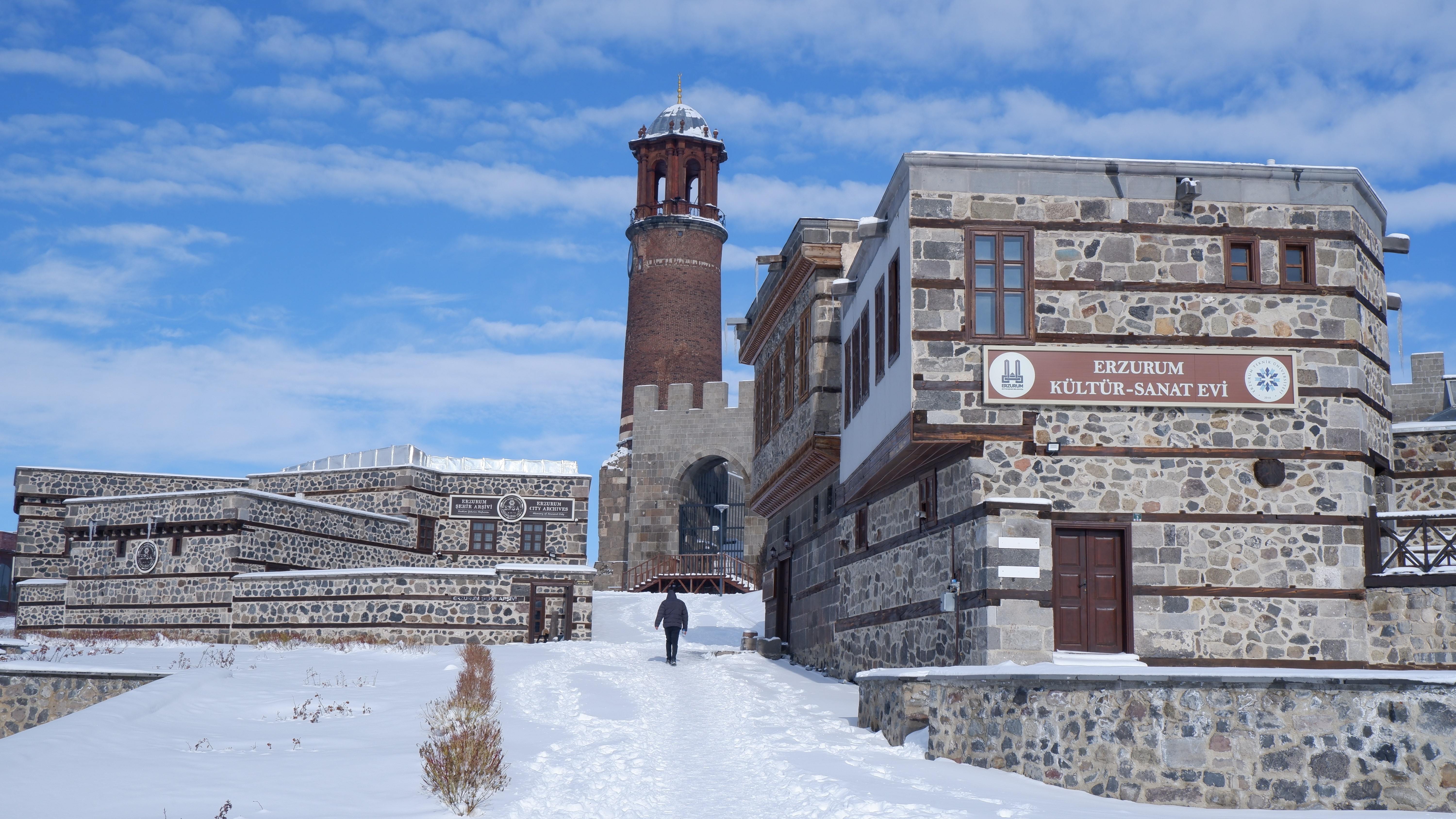 Erzurum’da kar yeniden etkisini gösterecek
