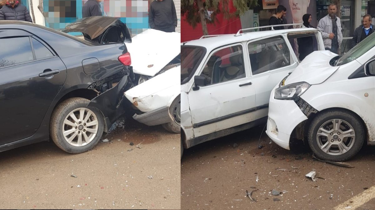 Mardin'de 6 otomobilin karıştığı kaza '1 yaralı'