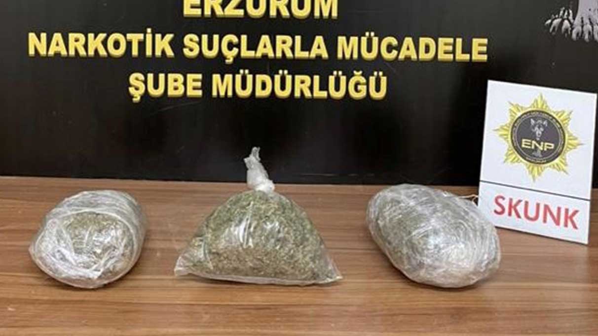 Erzurum'da uyuşturucu operasyonu 'Gözaltılar var'