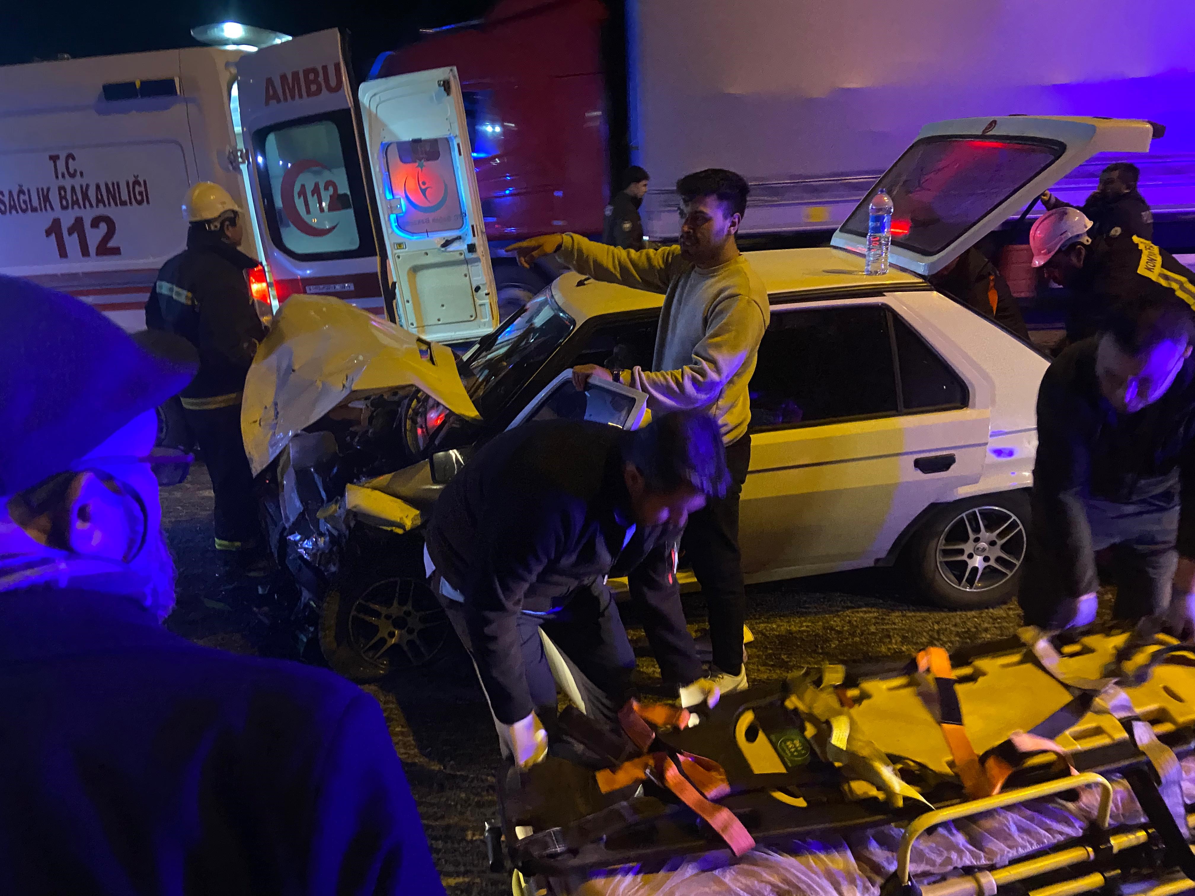 Konya’da trafik kazası 5 yaralı