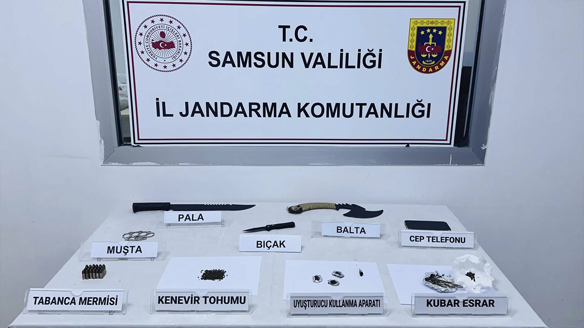 Samsun'da uyuşturucu operasyonu