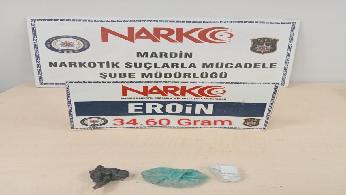 Mardin'deki trafik denetiminde uyuşturucu ele geçirildi