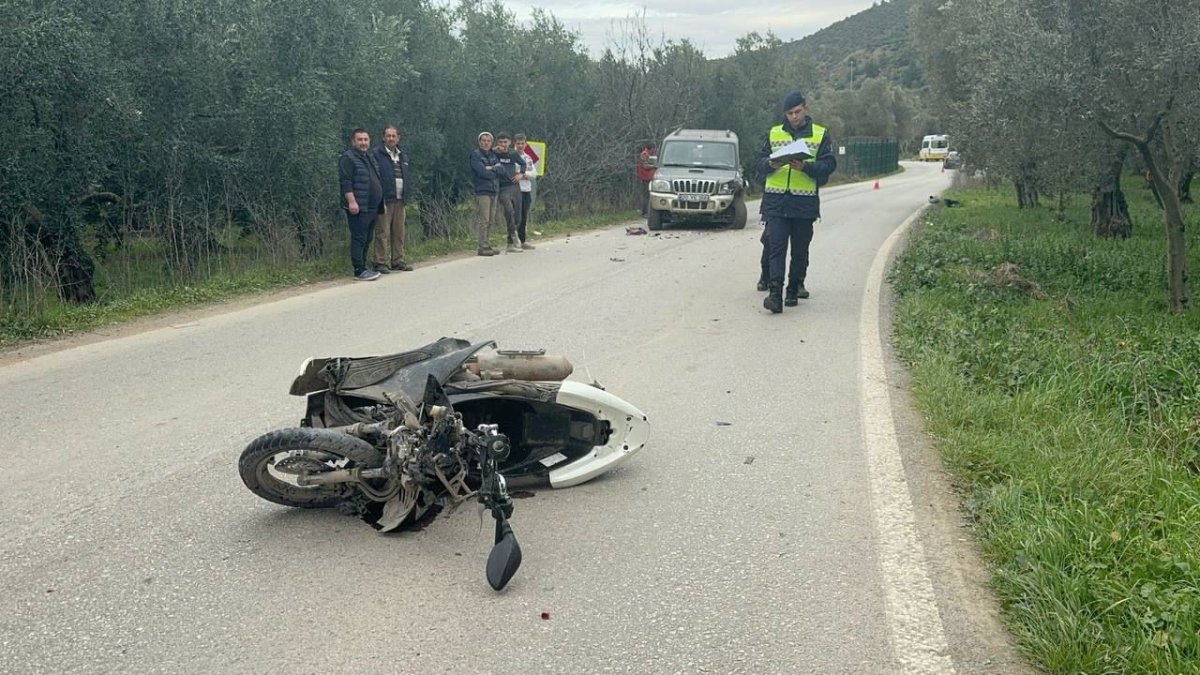 Motosiklet ile cipin çarpışması sonucu 1 kişi hayatını kaybetti