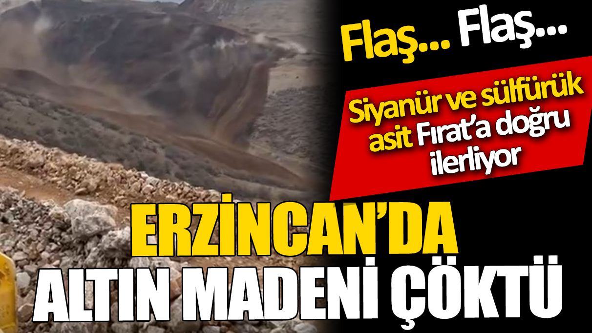 Flaş Flaş... Erzincan'da maden çöktü