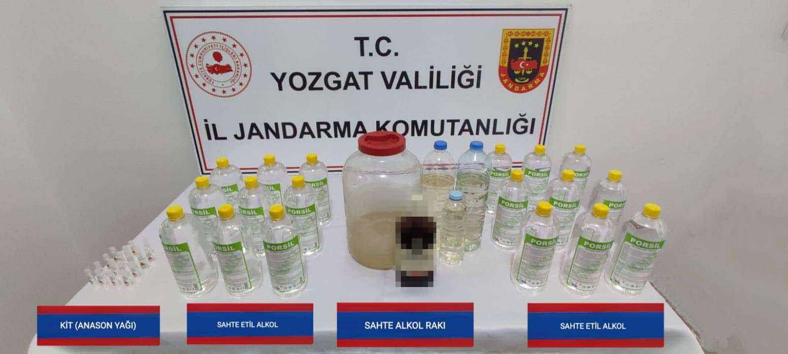 Yozgat’ta sahte içki operasyonu '1 gözaltı'