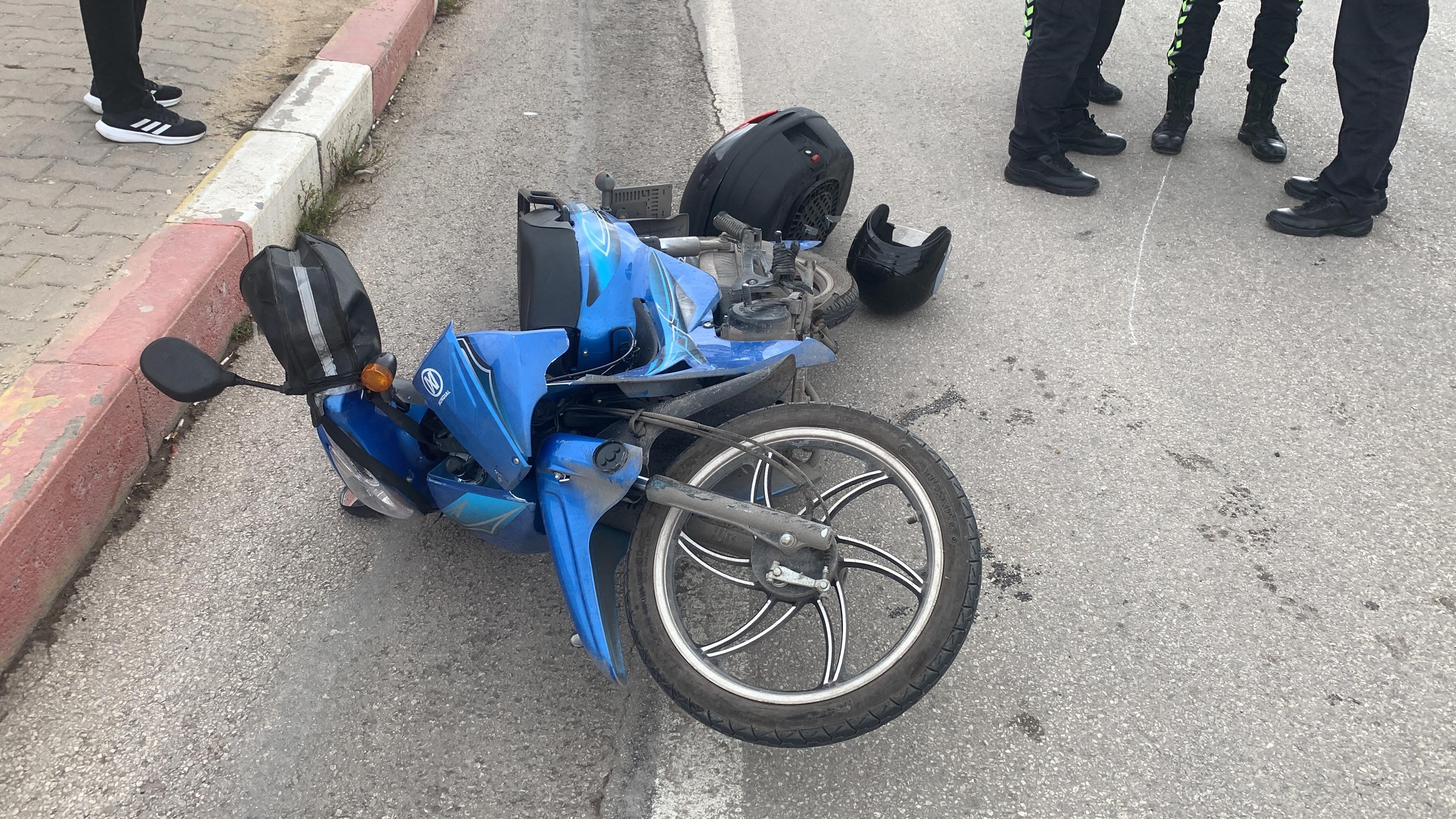 Karaman'da araçla motosiklet çarpıştı '1 yaralı'