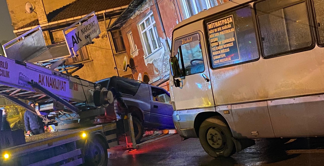 Zonguldak'ta kayan cip evin önüne düştü