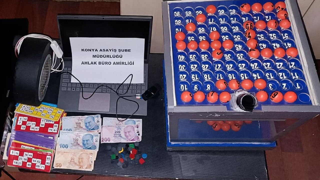 Konya'da kumar operasyonu '37 kişiye büyük ceza'