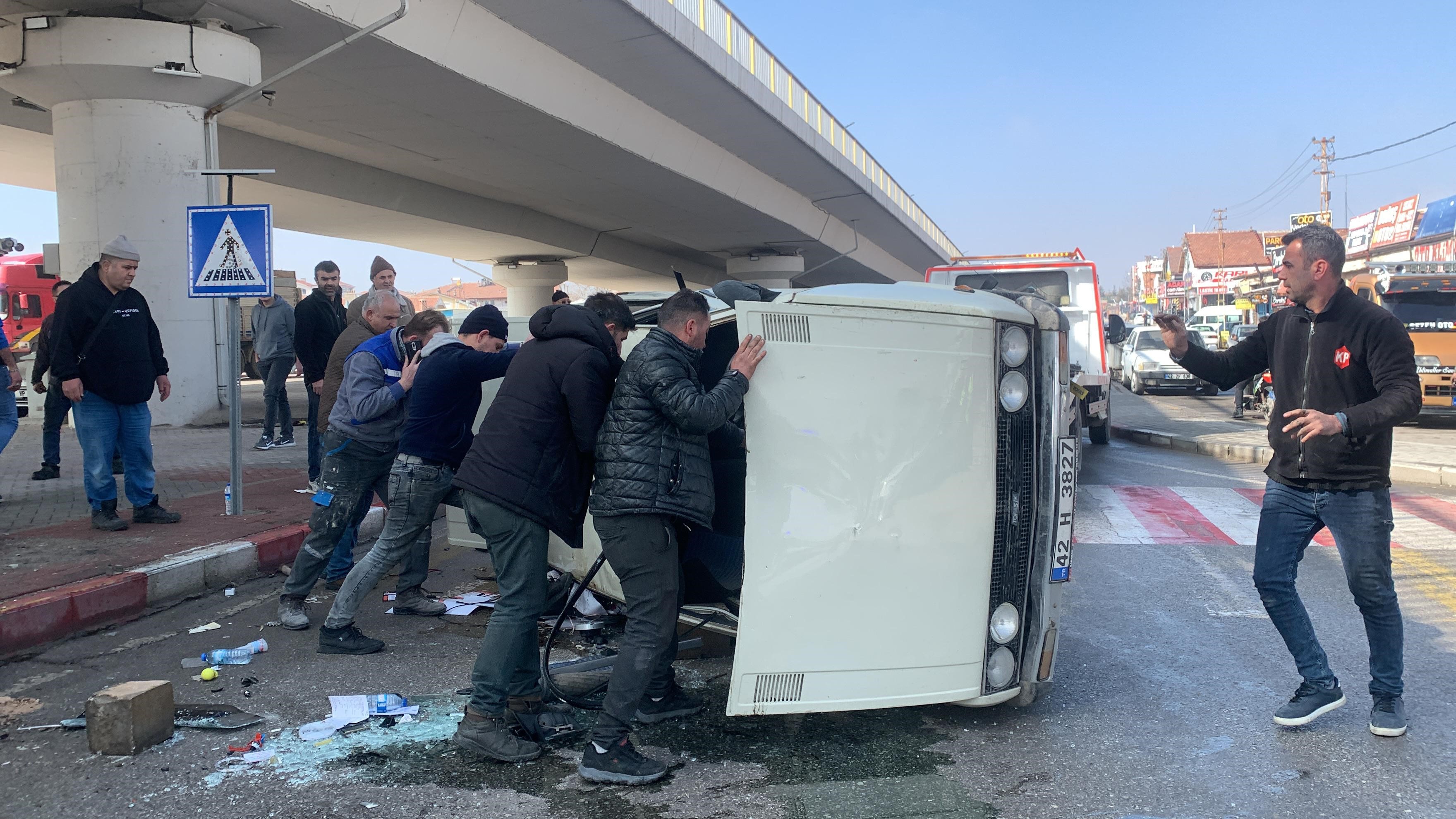 Karaman’da otomobiller çarpıştı '3 yaralı'