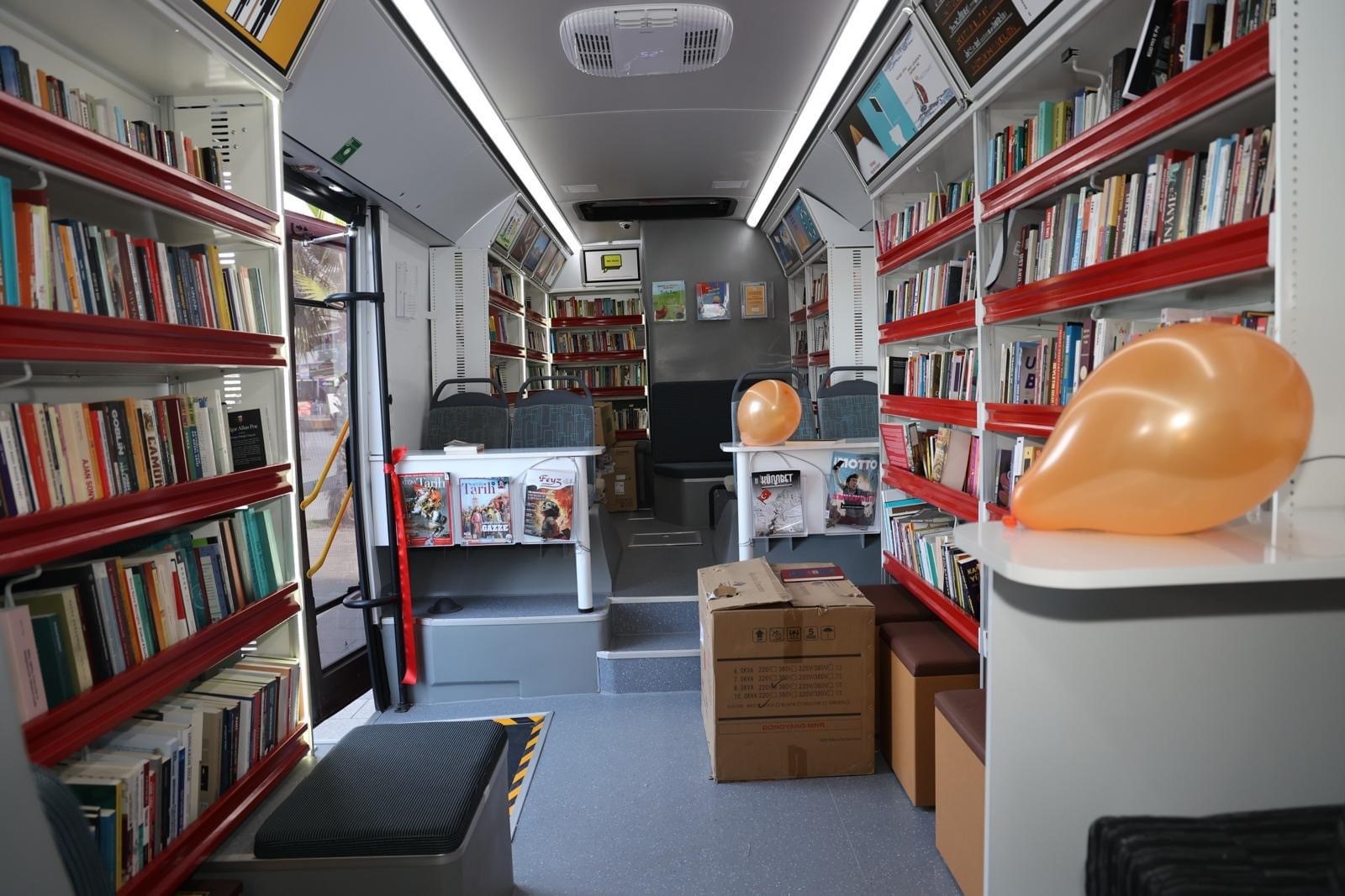 Zonguldak'ta gezici kütüphane açılışı yapıldı