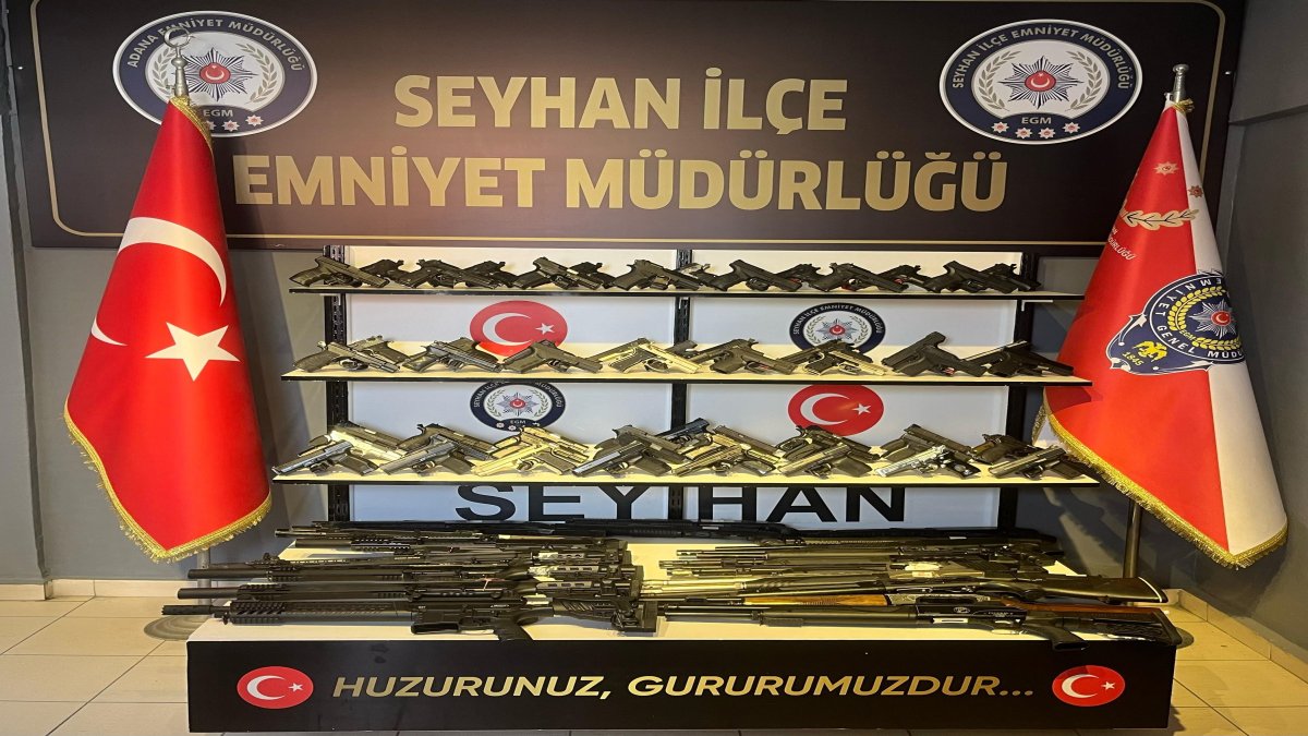 Adana'da 1 haftada onlarca ruhsatsız silah ele geçirildi
