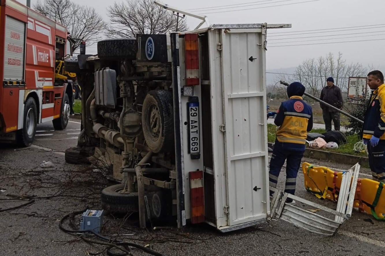 Samsun'da kaza '4 yaralı
